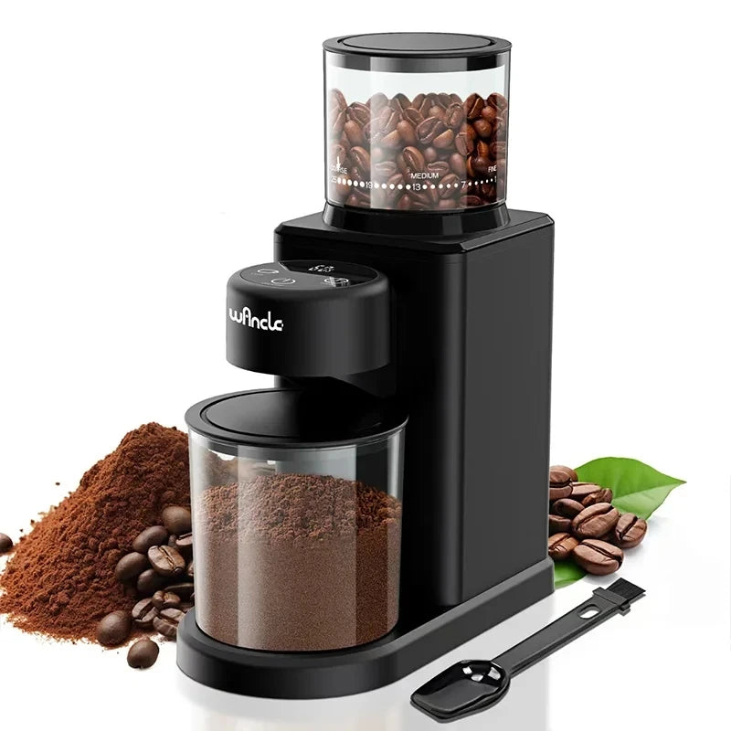 KIRAINAFLY Automatic Conical Burr Coffee Grinder With 25 Grind Settings