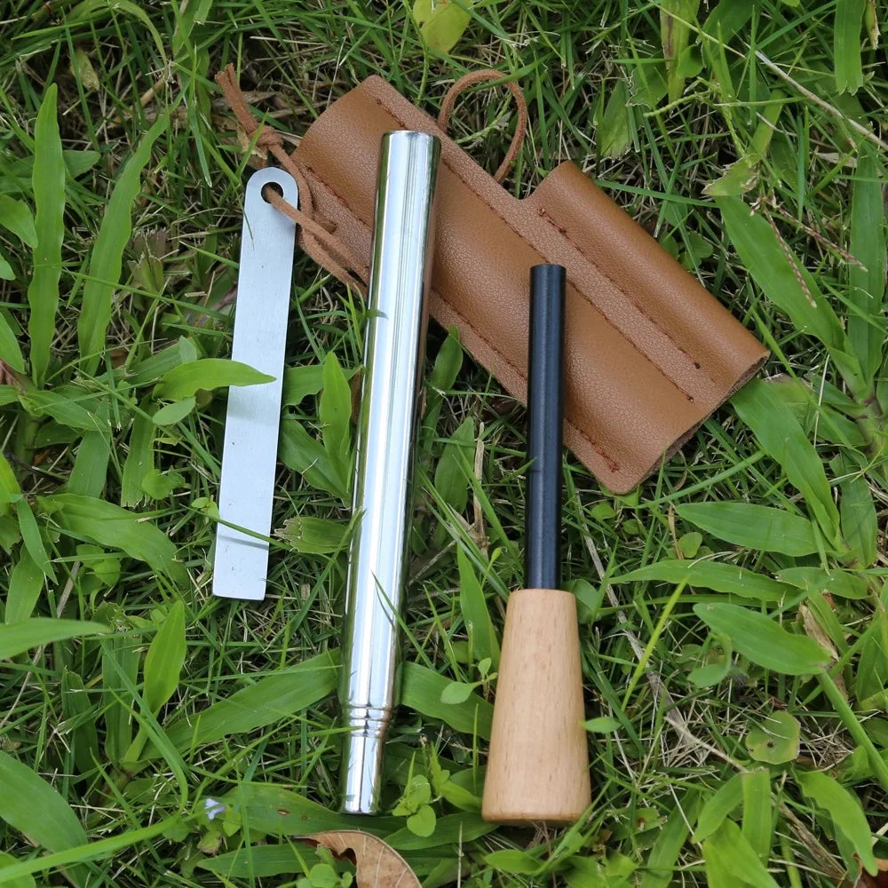 Iron Magnesium Fire Starter Kit 4 Piece Camping Survival