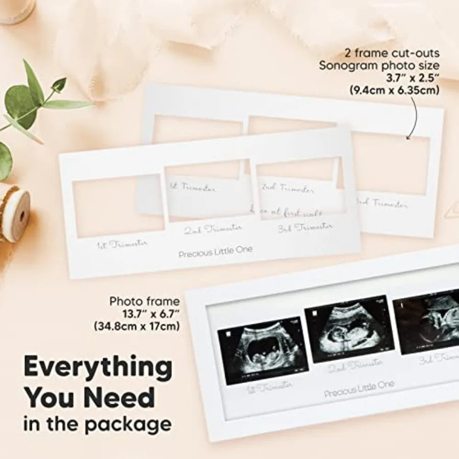 Baby Picture Frames - Ultrasound Picture Frames, First Time Mom Gift, Cute Pregnancy Reveal Photo Frame, Baby Gender Reveal Gif