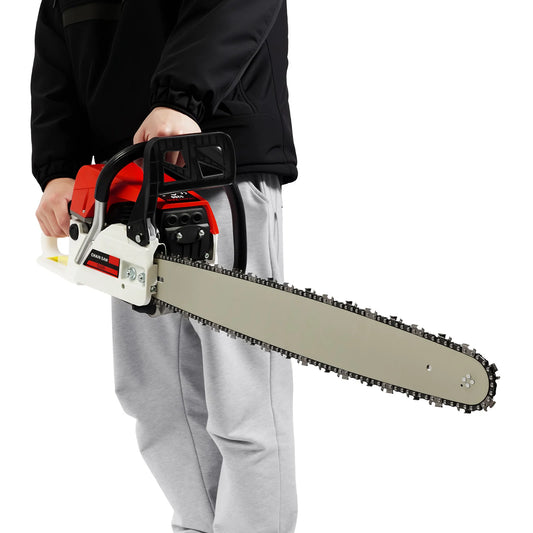 Portable 52CC Gas Powered 2-Stroke Chainsaw for Wood Cutting