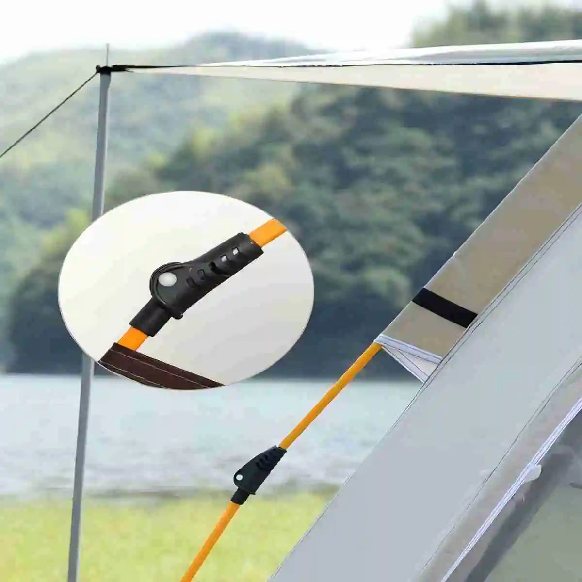 Pakicetus Outdoor Shelter Sunshade Camping Tent With Two Doors And Two Windows