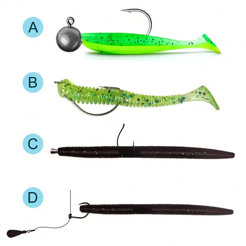 Multifunctional Fishing Bait Kit With Vivid Lure Simulation Angling