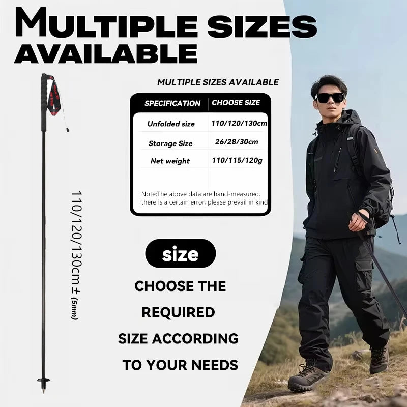 Okhealing Trekking Poles Carbon Fiber Ultralight Two Piece
