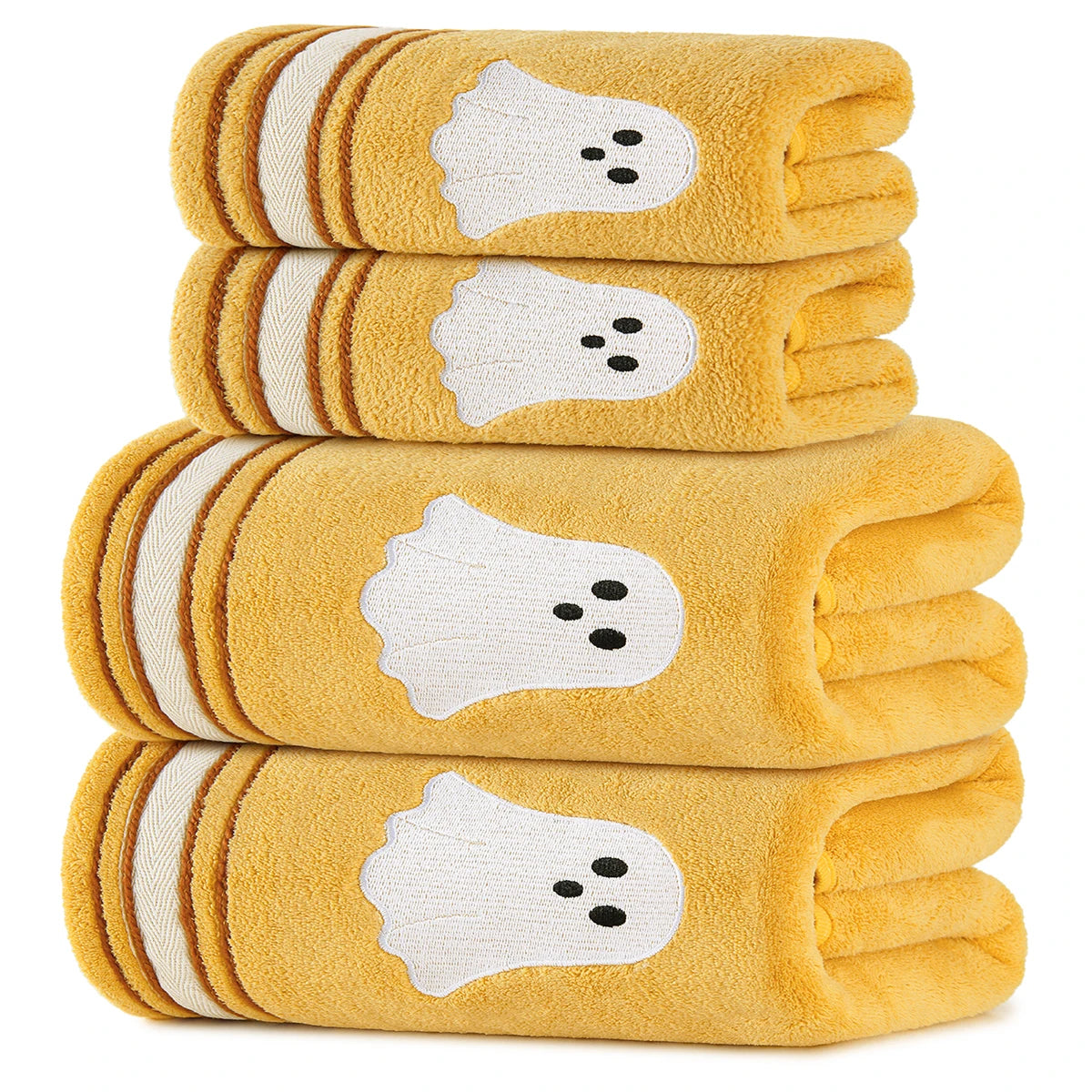 Microfiber Bathroom Towel Set With Bath And Hand Towels