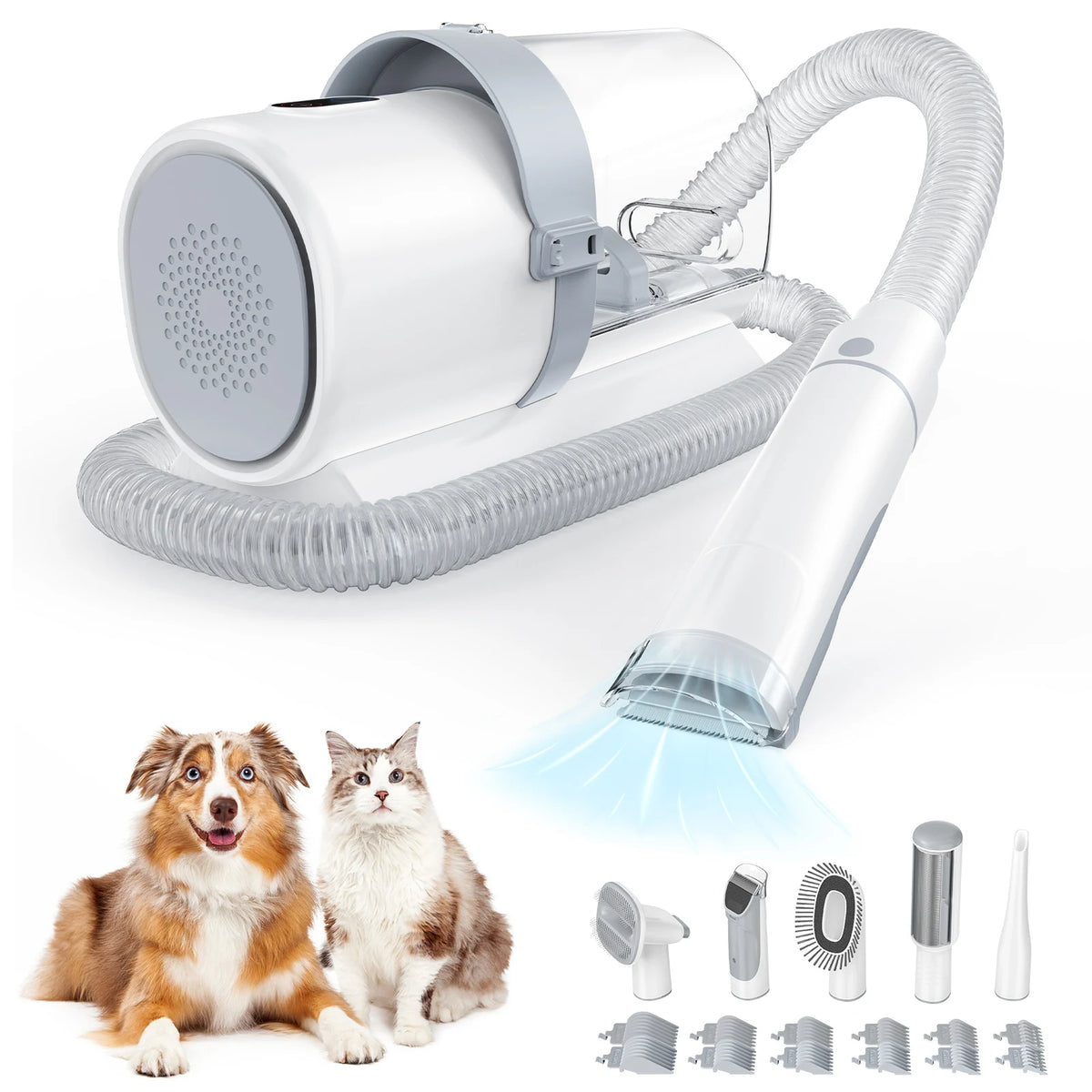 Professional Cordless Pet Grooming Vacuum Kit With Clippers