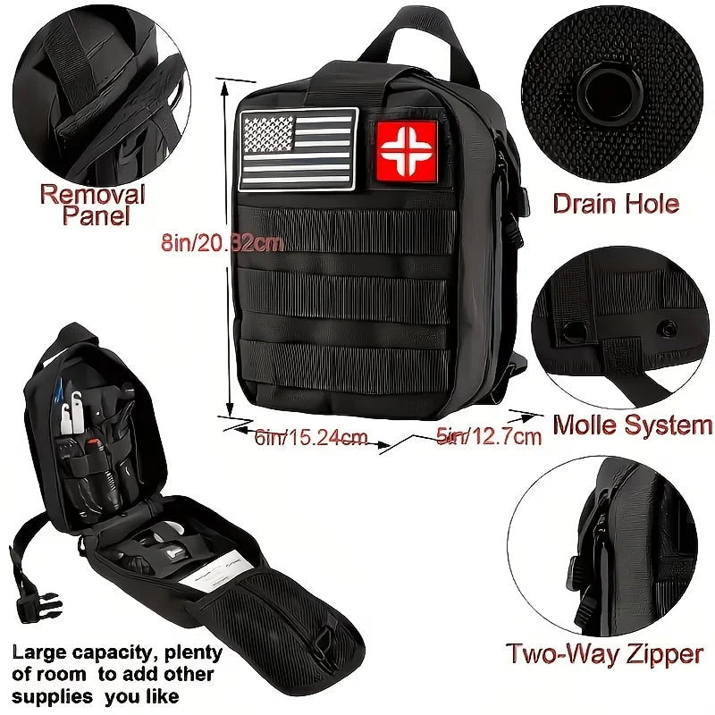 Multi Functional Tool Backpack Survival Kit With MOLLE Pouches