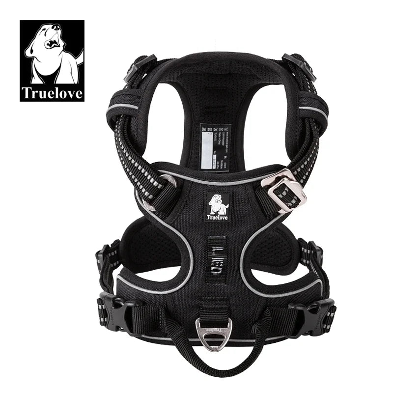 Truelove Reflective Adjustable Nylon Dog Harness For Walking