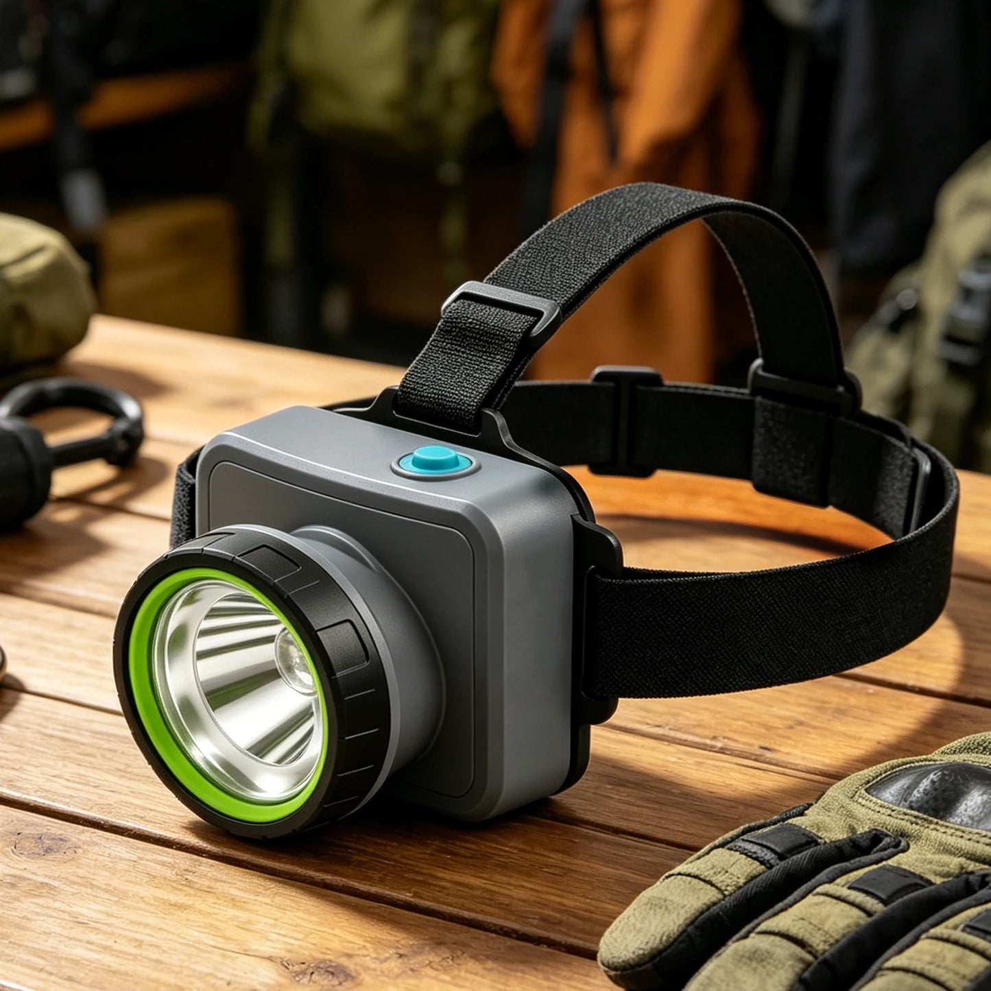 Led Headlamp Rechargeable Usb Fast Charge Long Battery Life 3 Level Dimming