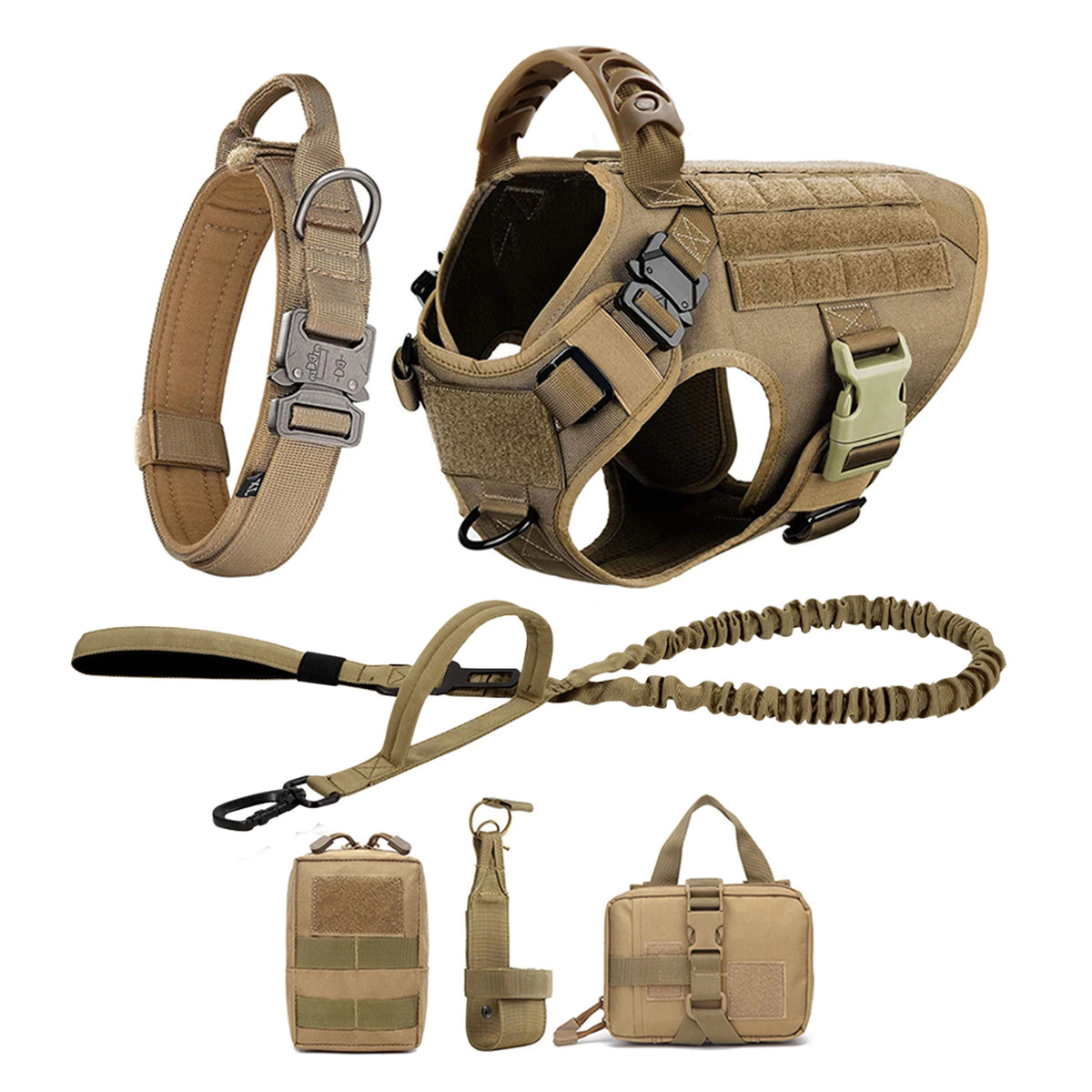 Durable Nylon Dog Harness And Leash Set For Daily Walks
