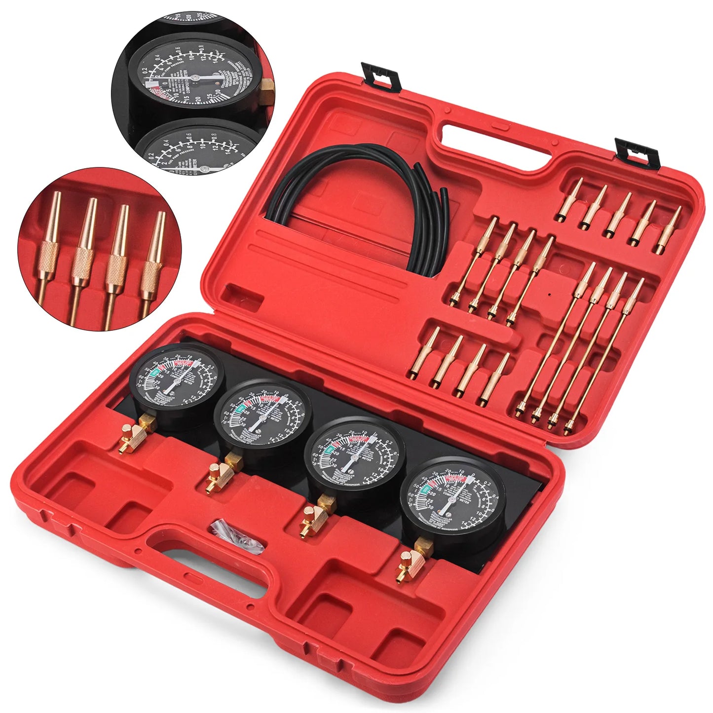 SucceBuy Carburetor Synchronizer Tool 4Gauge Vacuum Balancer Kit