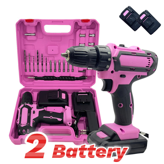 Professional 21V Brushless Cordless Drill Kit With Dual Lithium Batteries