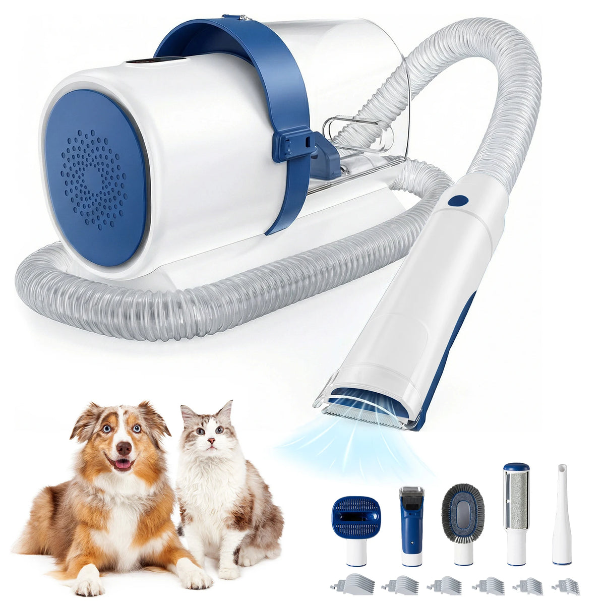 Professional Cordless Pet Grooming Vacuum Kit With Clippers