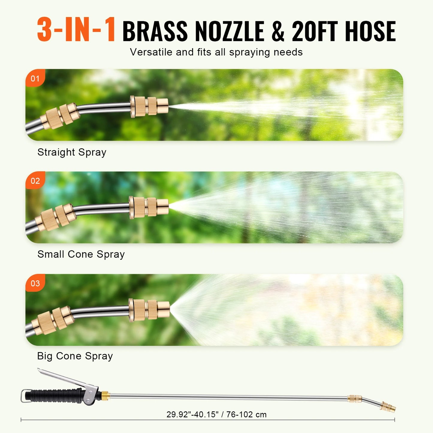 SucceBuy ATV Spot Sprayer With Nozzle Boom And Pump