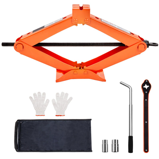 SucceBuy 2.5 Ton Scissor Car Jack Portable Lifting Tire Jack