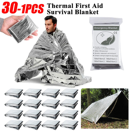 Yeston Emergency Rescue Foil Mylar Thermal Blanket First Aid Survival