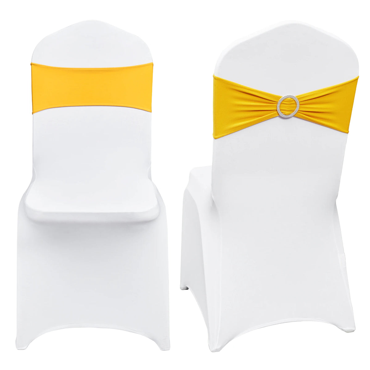 SucceBuy Stretch Spandex Folding Chair Covers With Removable Sashes