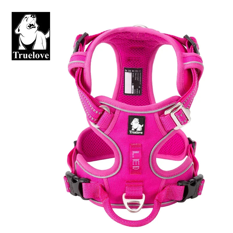 Truelove Reflective Adjustable Nylon Dog Harness For Walking