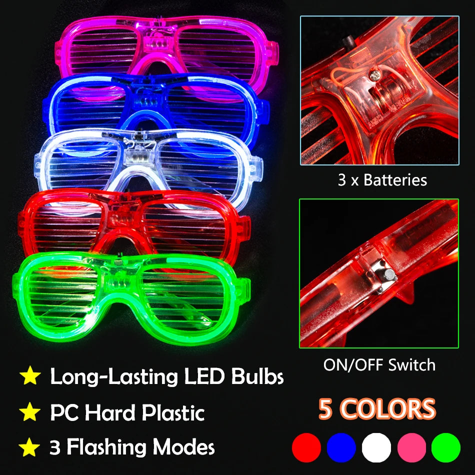 Party Glow Sticks And Led Glasses Light Up Party Favors