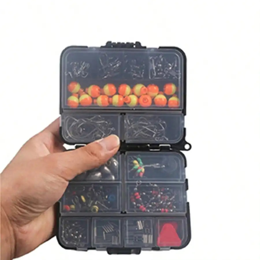 264Pcs Ultimate Lure Fishing Tackle Set Portable Kit With Crank Hooks