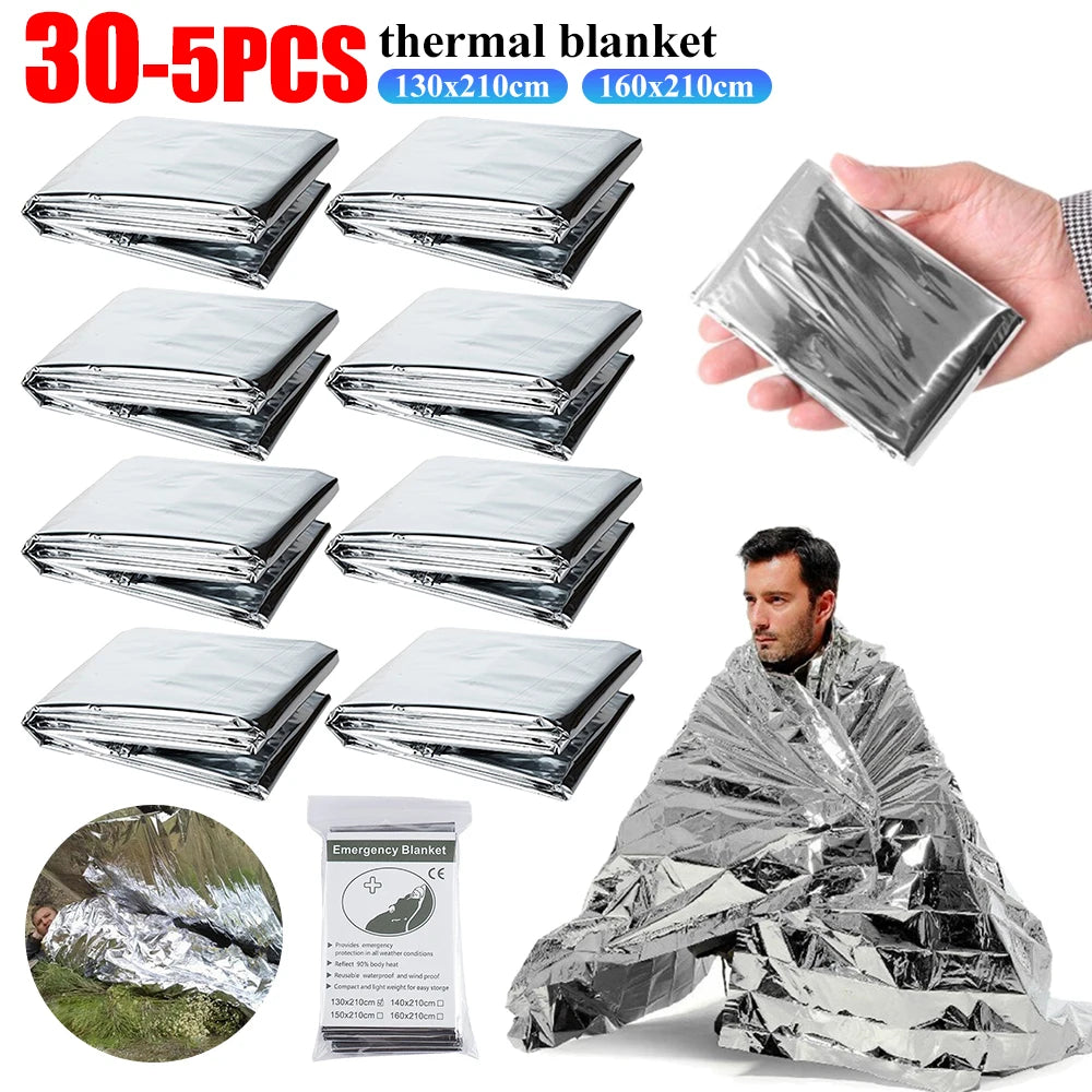 Yeston Emergency Rescue Foil Mylar Thermal Blanket First Aid Survival