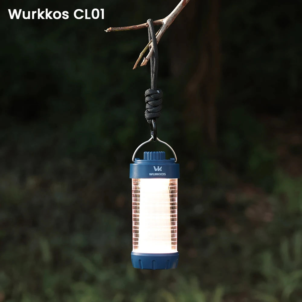 Wurkkos CL01 Mini RGB 360° Flashlight 550 Lumens 21700 Rechargeable LED Flashlight Camping Light Power Bank Waterproof