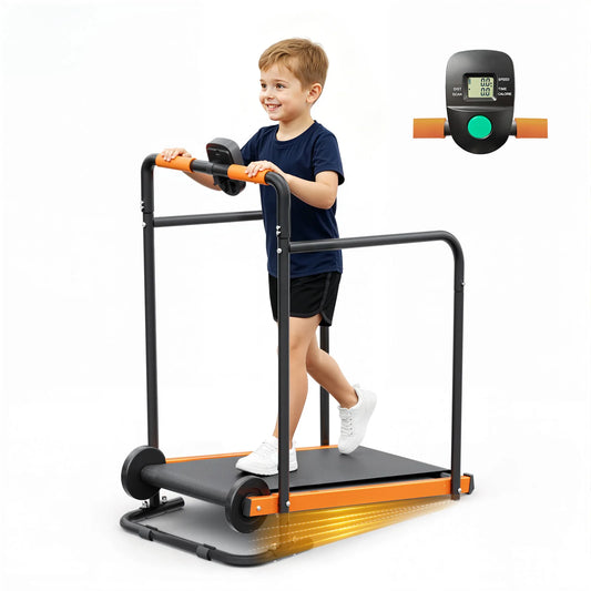 AKLUER Kids Self Propelled Walking Treadmill for Indoor Active Play