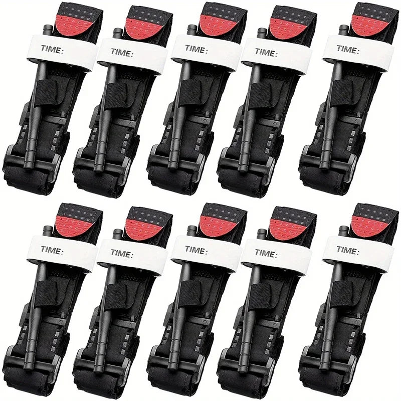 Emergency Belt Tourniquet Set 10pcs For Survival Medical Gear