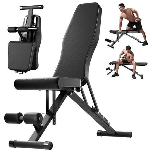 Multifunctional Adjustable Folding Weight Bench for Full Body Strength Training