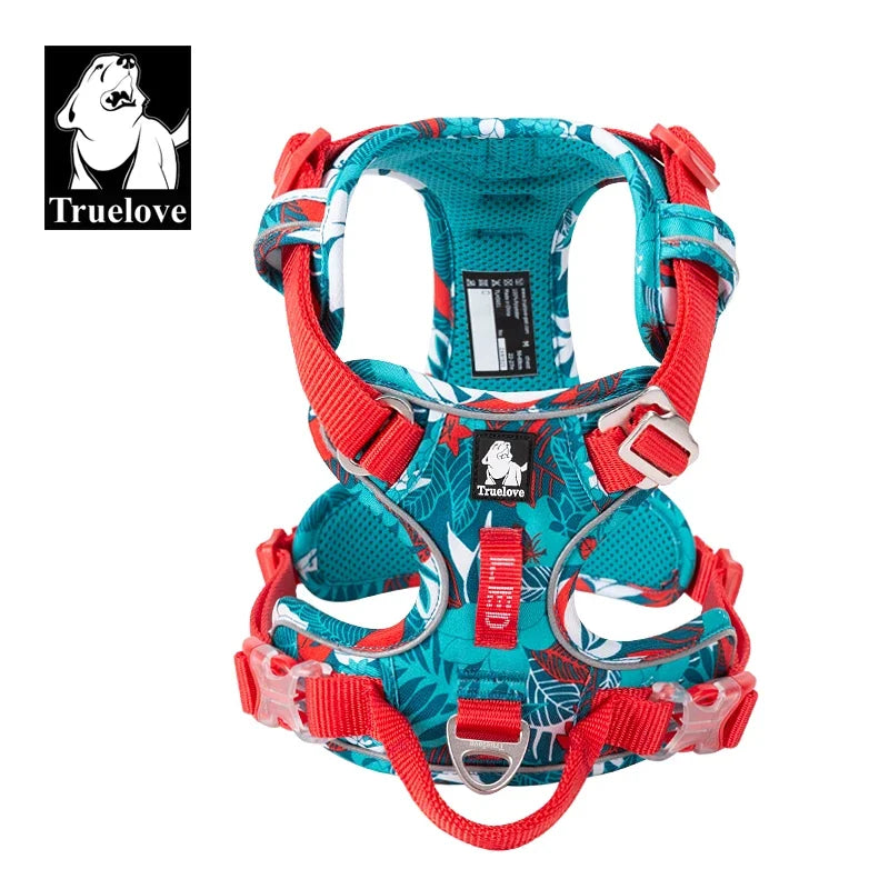 Truelove Reflective Adjustable Nylon Dog Harness For Walking