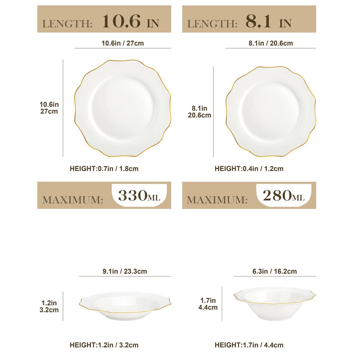 MALACASA Nordic Porcelain Dinnerware Set With Bowls And Plates