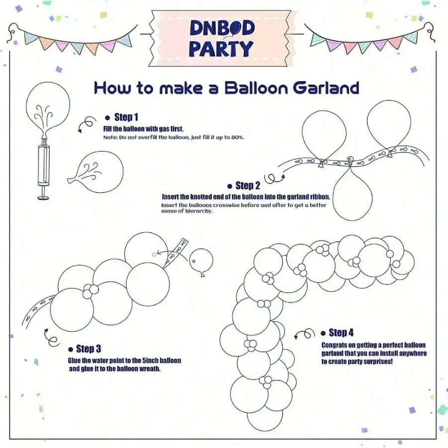 Fiesta Balloon Garland Arch Kit Latex Foil Party Decoration