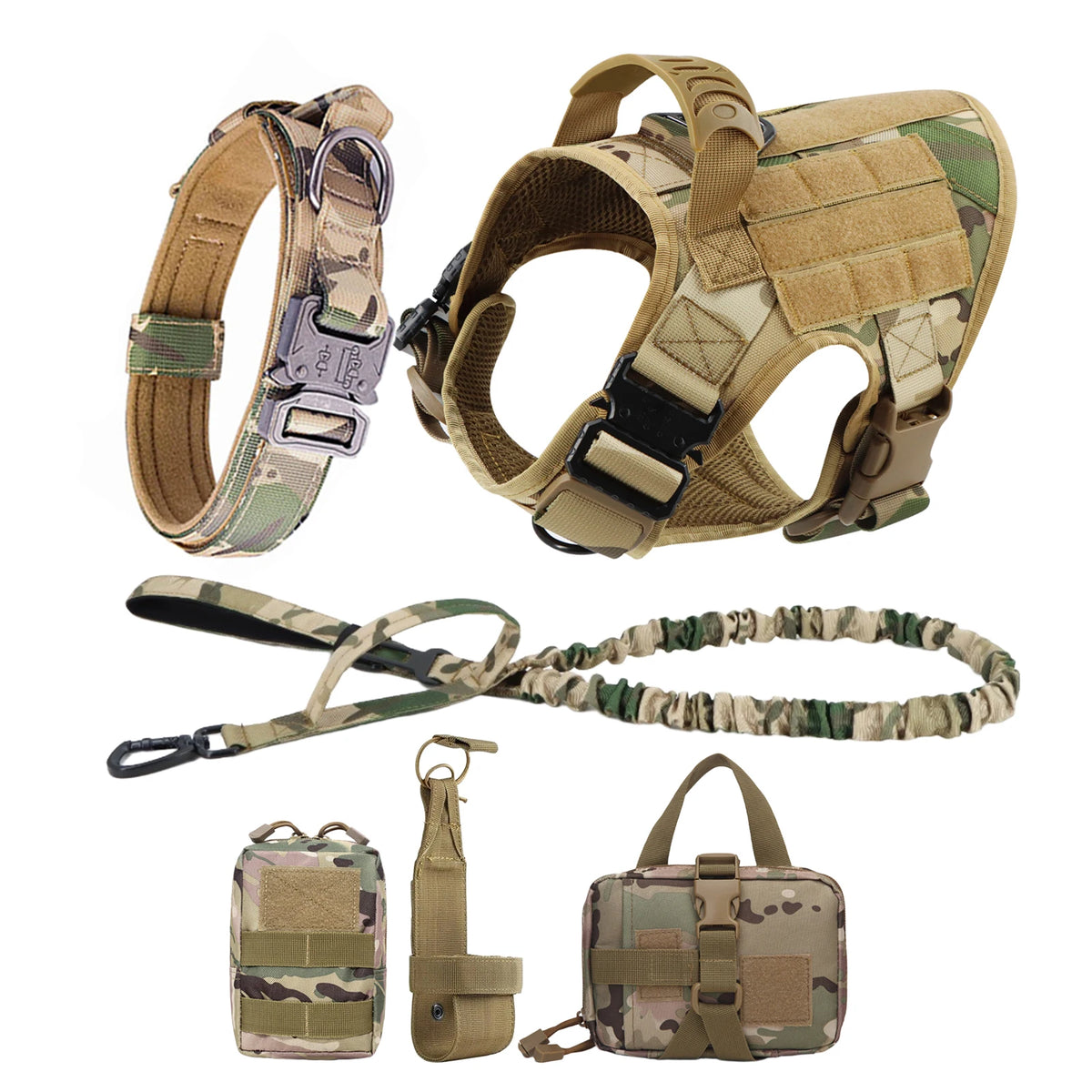 Durable Nylon Dog Harness And Leash Set For Daily Walks