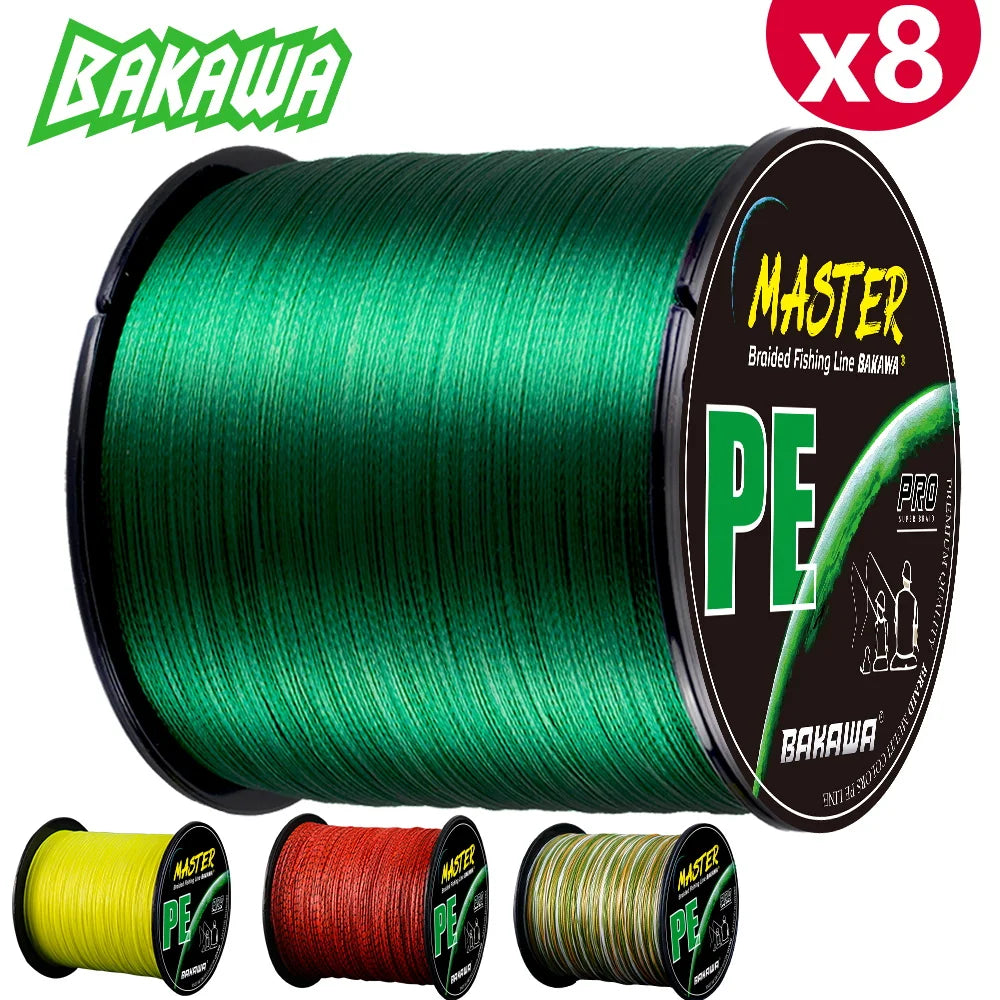 Bakawa 8 Strand Braided PE Fishing Line High Sensitivity Long Casting