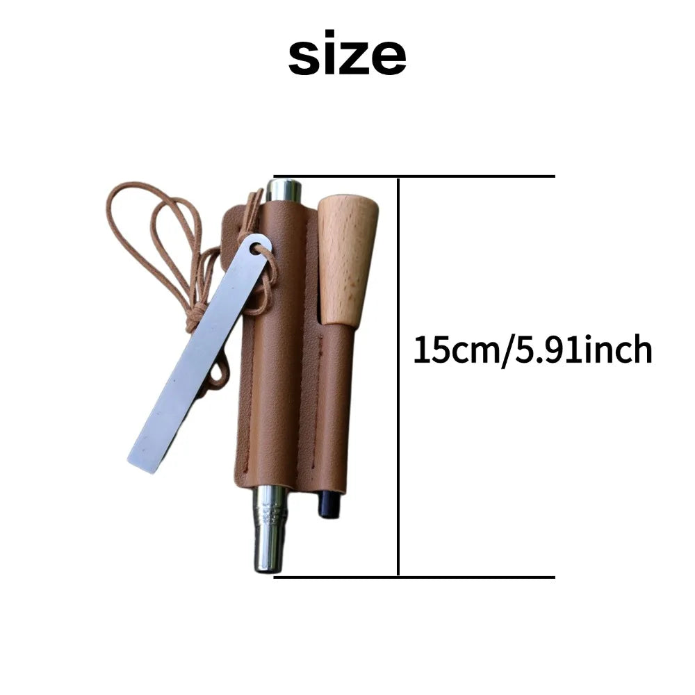 Iron Magnesium Fire Starter Kit 4 Piece Camping Survival