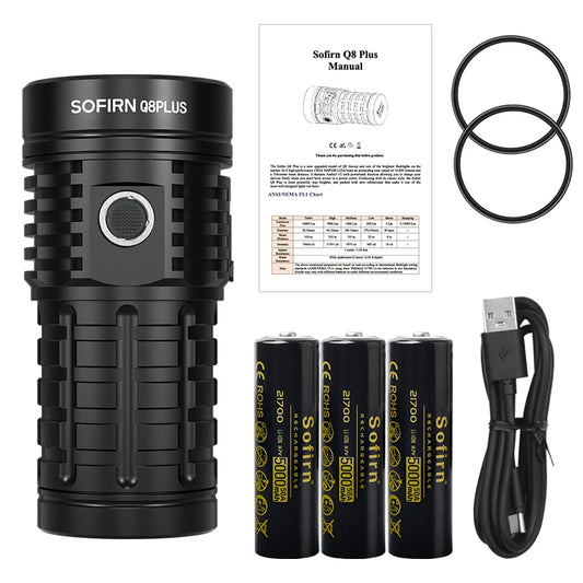 Sofirn Q8 Plus 16000 Lumen LED Flashlight XHP50B Rechargeable