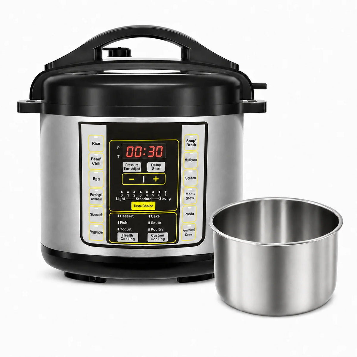 Electric Pressure Cooker Multi Cooker With Stainless Steel Liner