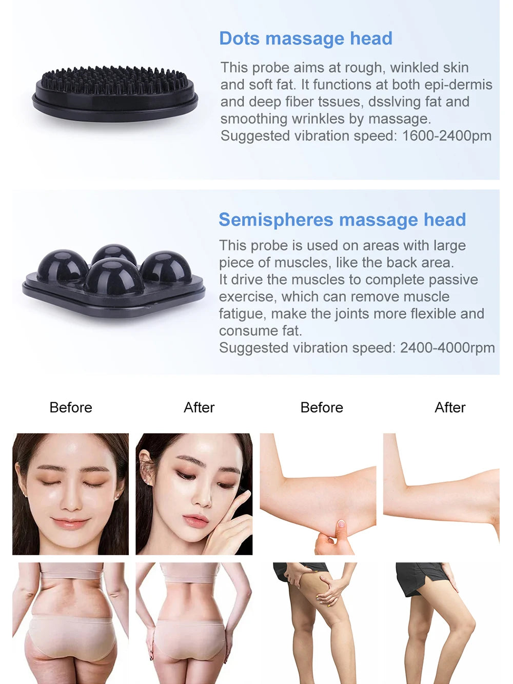 AOKO G5 Vibrating Body Massage Machine With Five Massage Heads