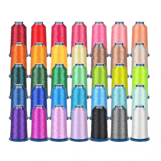 Polyester Embroidery Thread Kit For Embroidery Machines 60 Cones 40WT