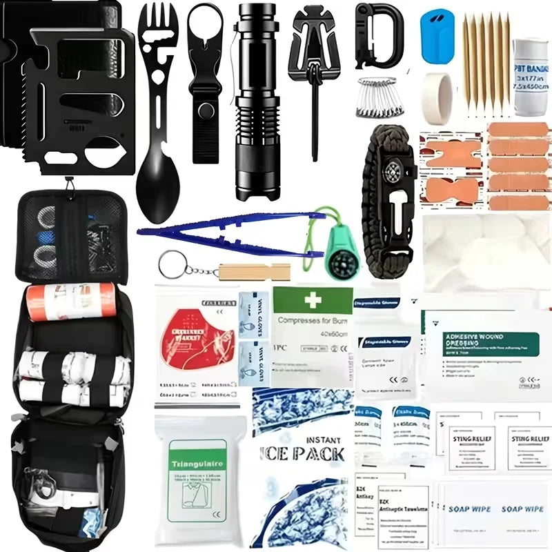 Multi Functional Tool Backpack Survival Kit With MOLLE Pouches