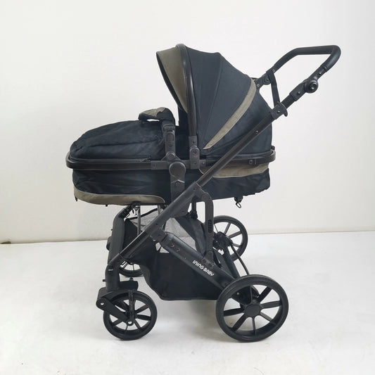 Lightweight Foldable Baby Stroller With Reversible Seat And Shock Absorbers