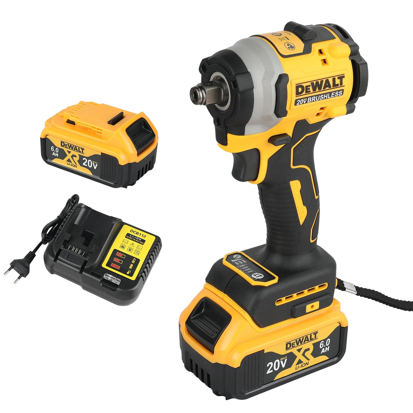 DeWalt DCF850 20V Brushless Impact Driver, 1/4" Hex 3-Speed Cordless Power Tool 205Nm 3250RPM for Screw Driving Assembly