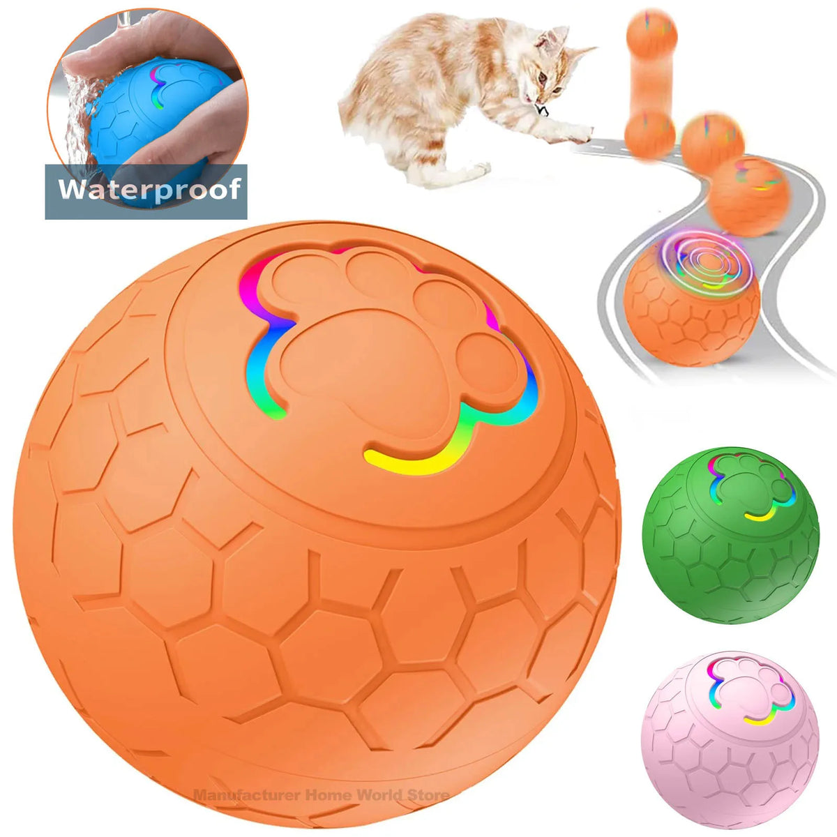 Smart Electronic Dog Toy Ball Interactive Automatic Bouncing Pet Game