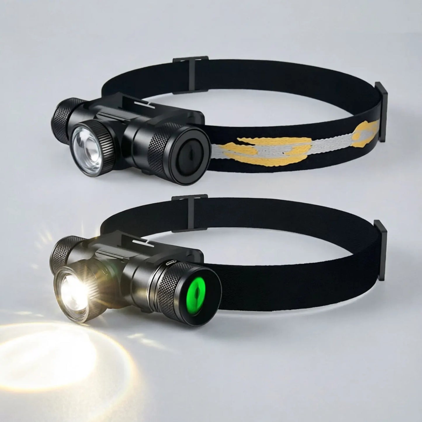Zoomable LED Headlamp High Power Rechargeable Type-C Torch