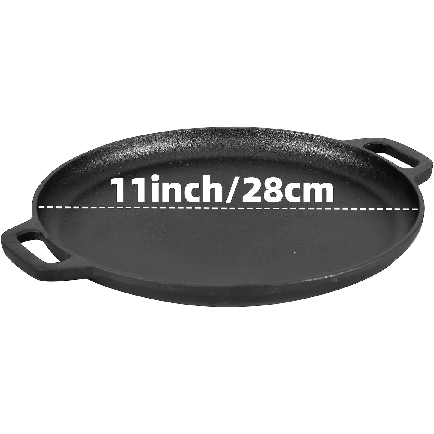 AEDG Three Piece Cast Iron Skillet Set Preseasoned Nonstick