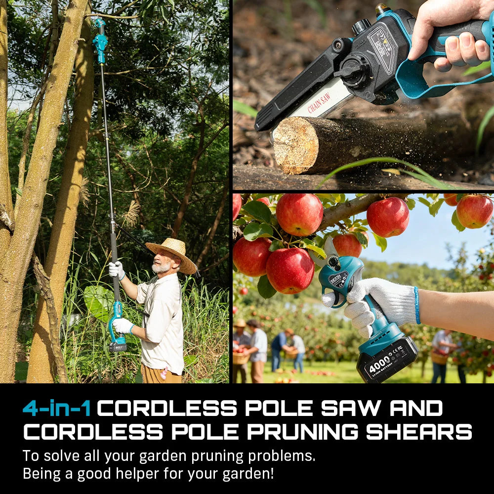 SeeSii 3in1 Brushless Cordless Scissors And Chainsaw For Makita 18V