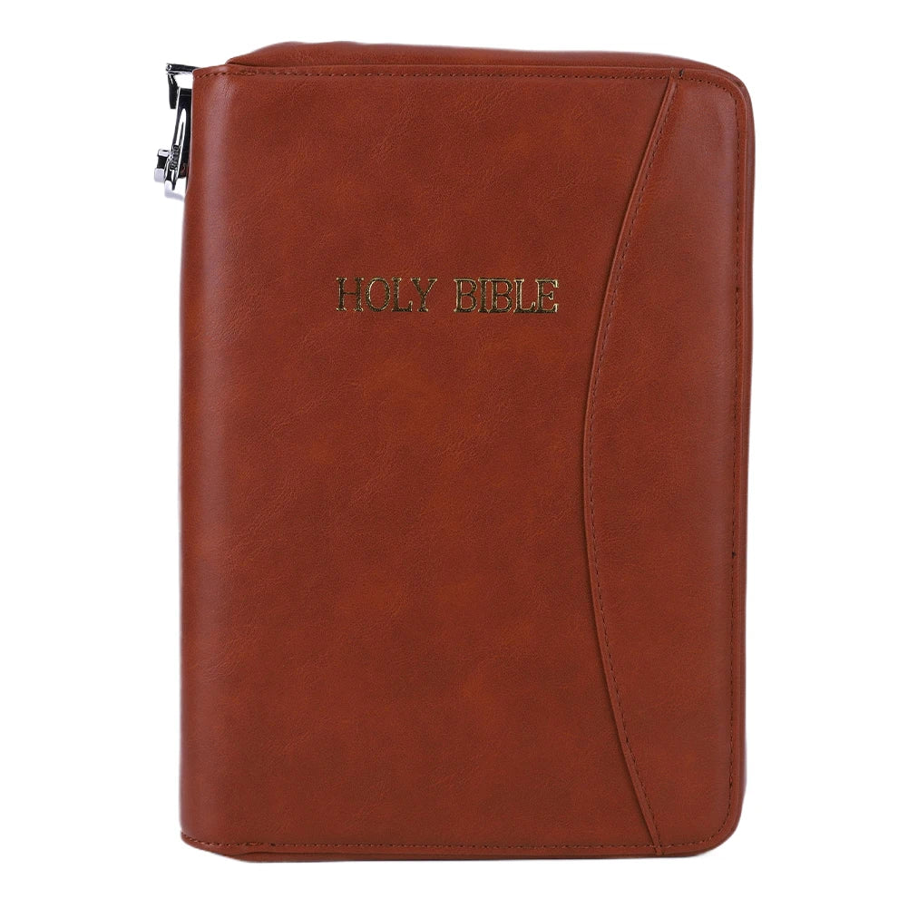 Lockable Soft Pistols Case Bible Style Leather Gun Bag Concealment