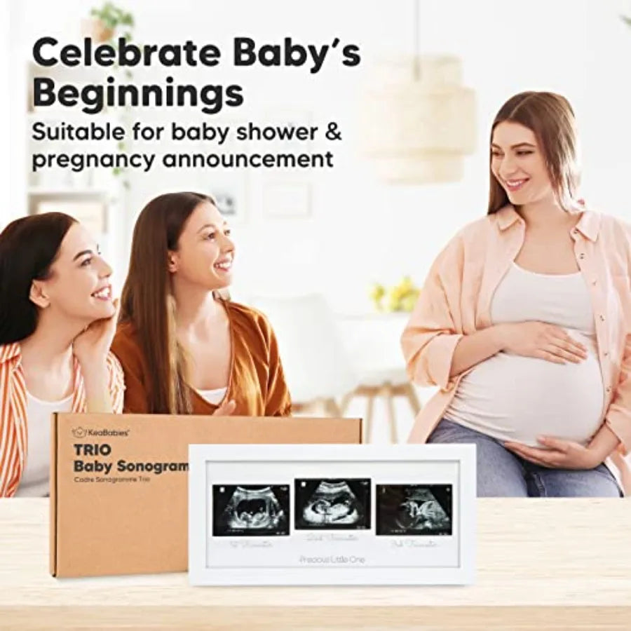 Baby Picture Frames - Ultrasound Picture Frames, First Time Mom Gift, Cute Pregnancy Reveal Photo Frame, Baby Gender Reveal Gif