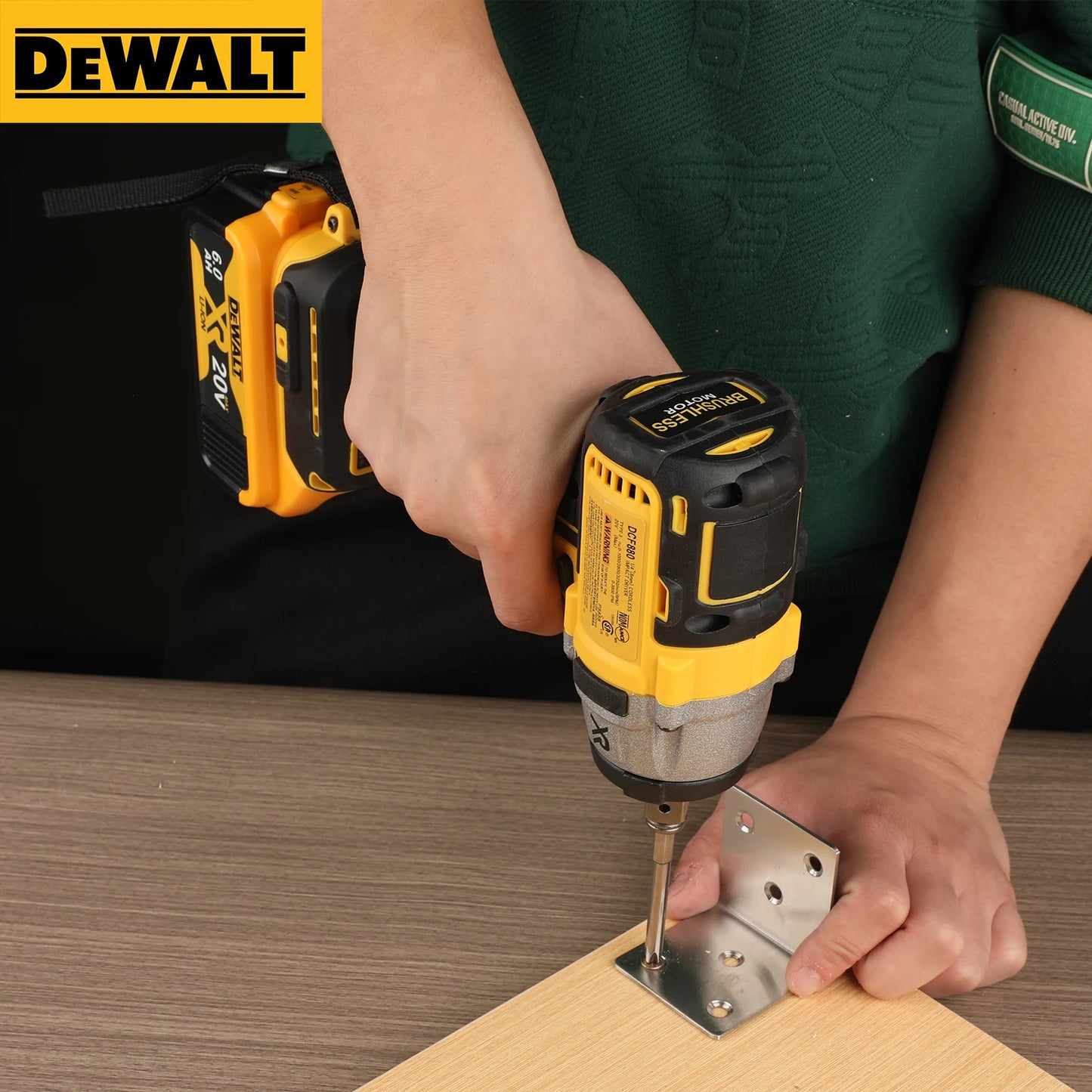 DeWalt DCF880 20V Max XR Brushless Cordless Impact Wrench, 205Nm Torque Multifunctional Portable Tool for Auto Repair