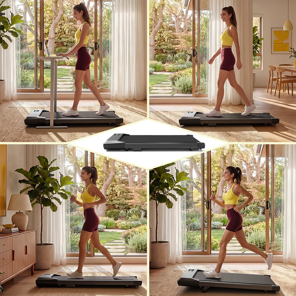 Superun Portable Under Desk Walking Pad Treadmill With LCD Display