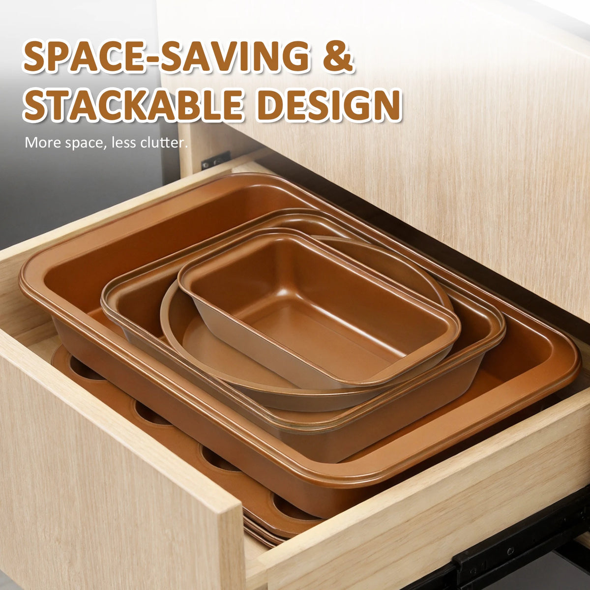 Oven Safe Nonstick Carbon Steel Bakeware Complete Baking Set